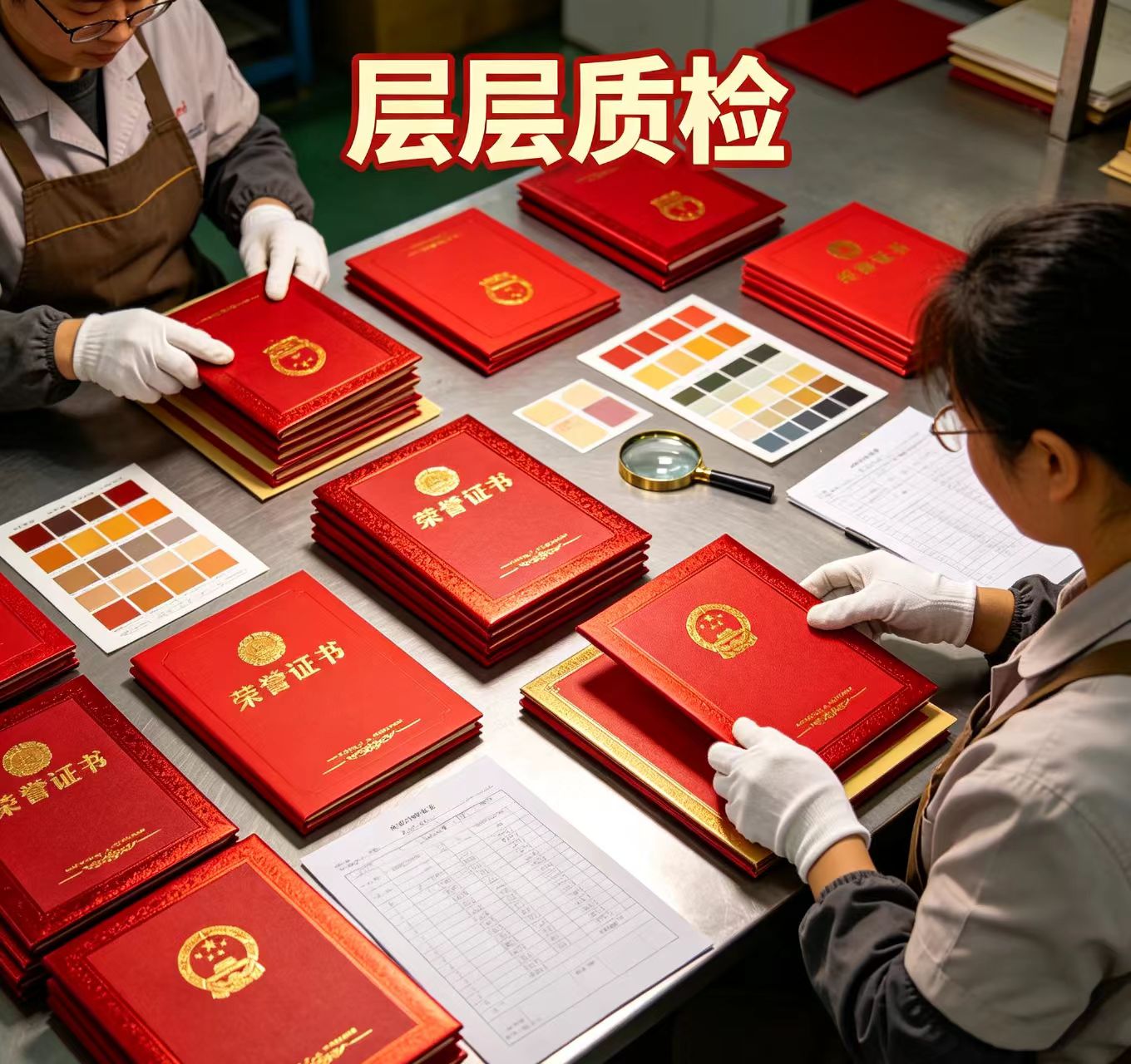 离婚证制作仿真过程